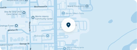 Map showing Gianan Health's Morris, IL location marked with a pin