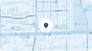 Map showing Gianan Health location in Bolingbrook, IL with a blue location pin