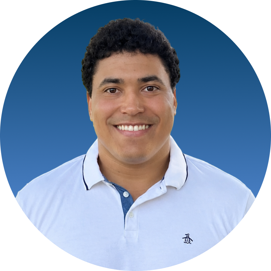 Gianan Health team member headshot on blue background