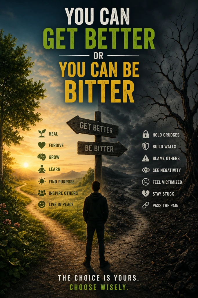 You Can Get Better or You Can Be Bitter Banner