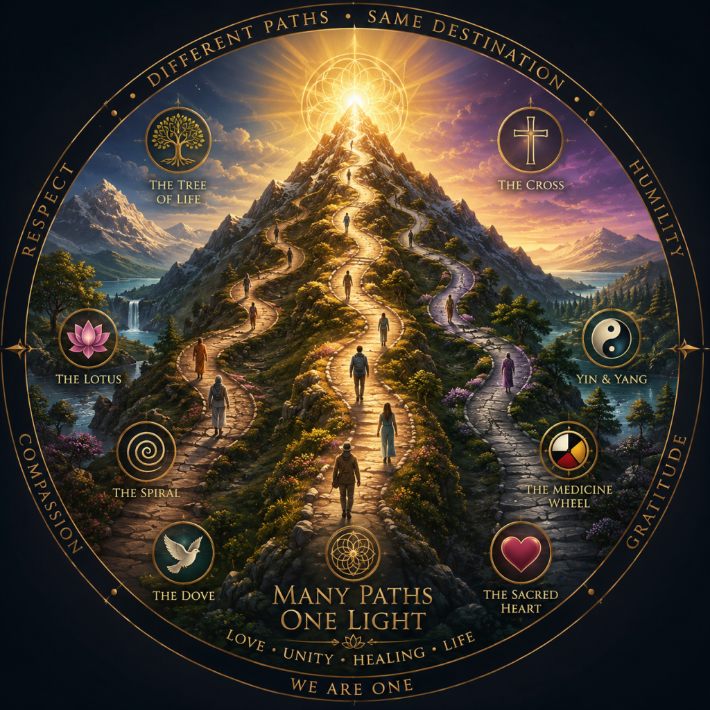 The Sacred Intersection: Where Humanity Remembers We Are One Banner