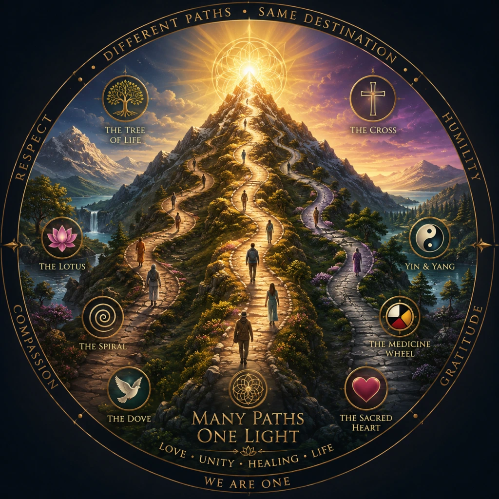 The Sacred Intersection: Where Humanity Remembers We Are One Banner