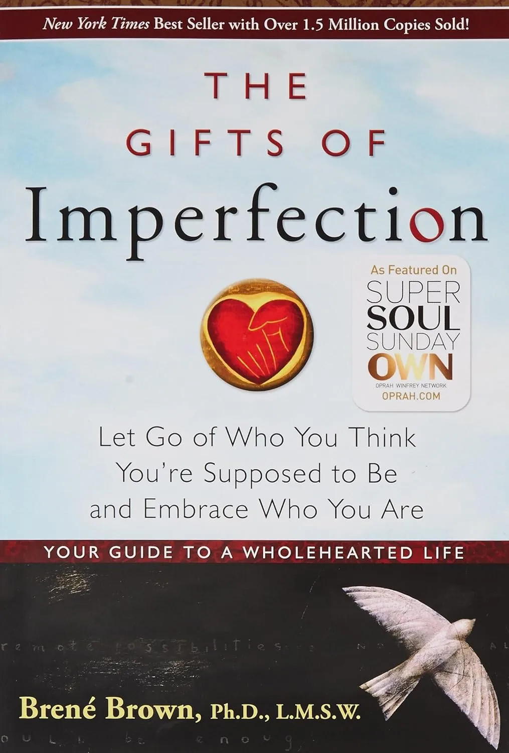 The Gifts of Imperfection book cover by Brené Brown, New York Times bestseller, featured on Super Soul Sunday OWN