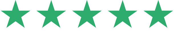Five green stars representing a five-star rating