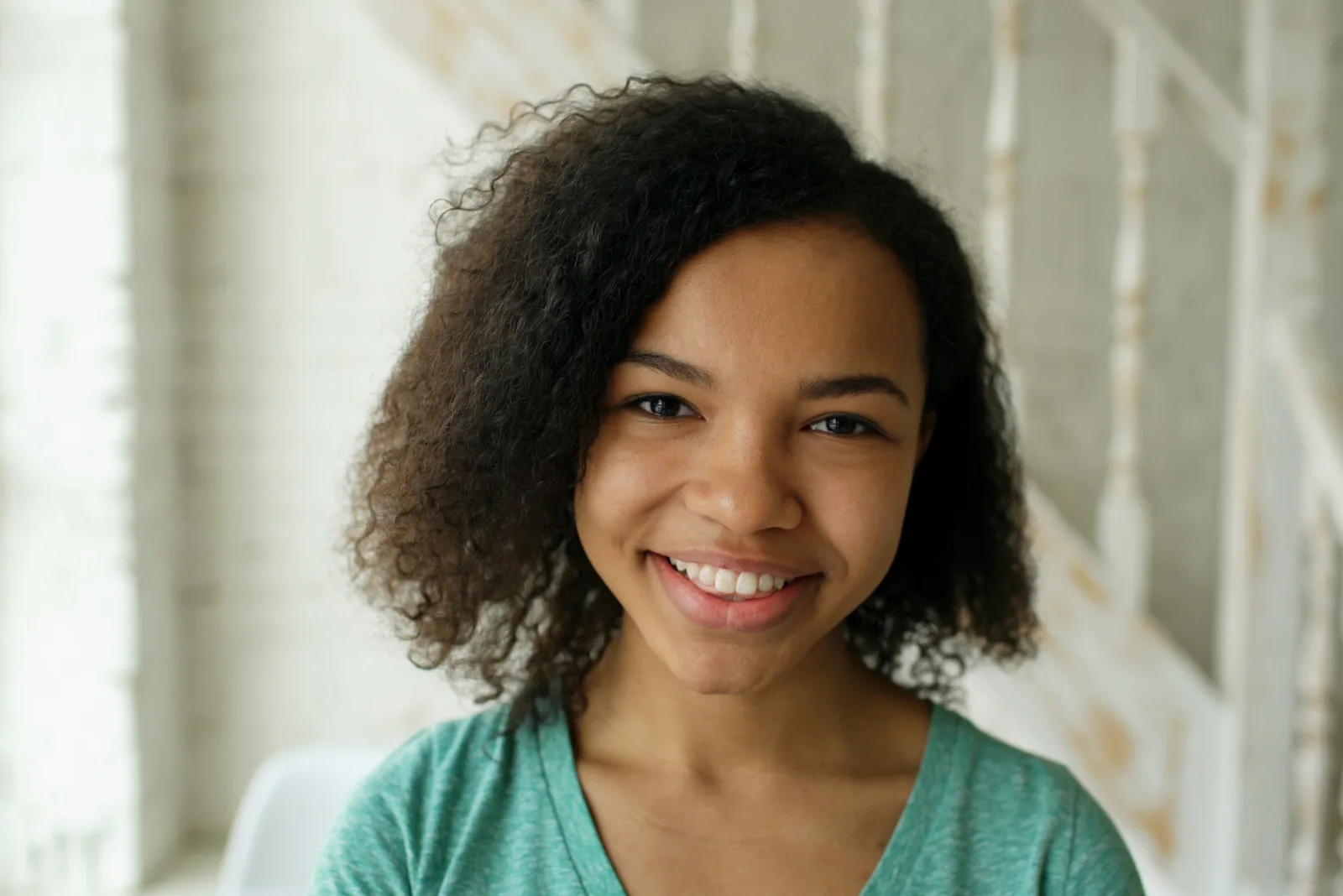 Young woman smiling