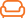 Smile icon outline in orange