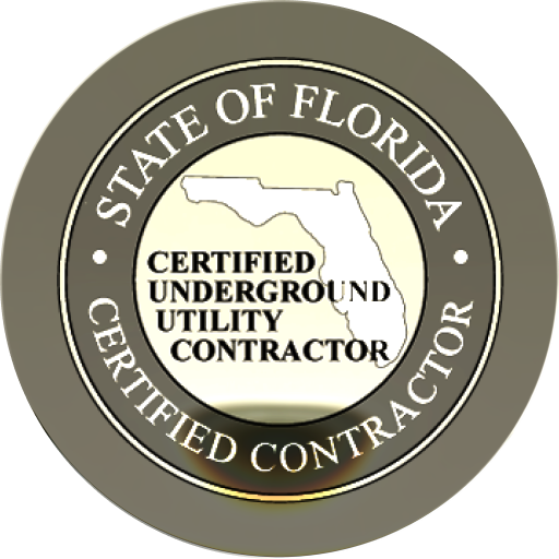 State of Florida Certified Underground Utility Contractor badge