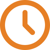 Clock icon showing time