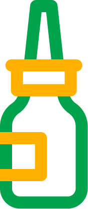 Green and yellow plant seedling in a pot icon