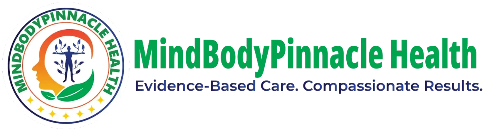 MindBodyPinnacle Health logo with tagline Evidence-Based Care. Compassionate Results.