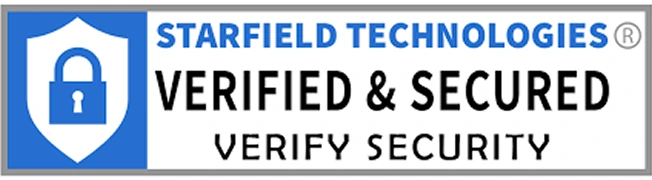 Starfield Technologies Verified & Secured security badge