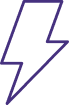 Lightning bolt icon representing trauma or shock