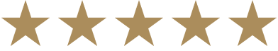 Five gold stars rating display