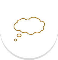 Thought bubble icon outline