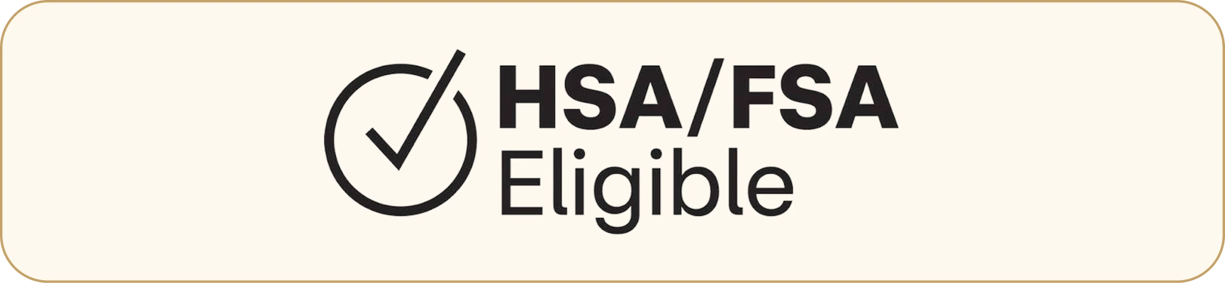 HSA/FSA Eligible badge with checkmark icon