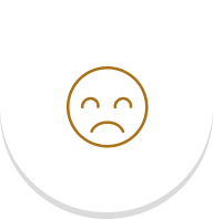 Sad face icon outline