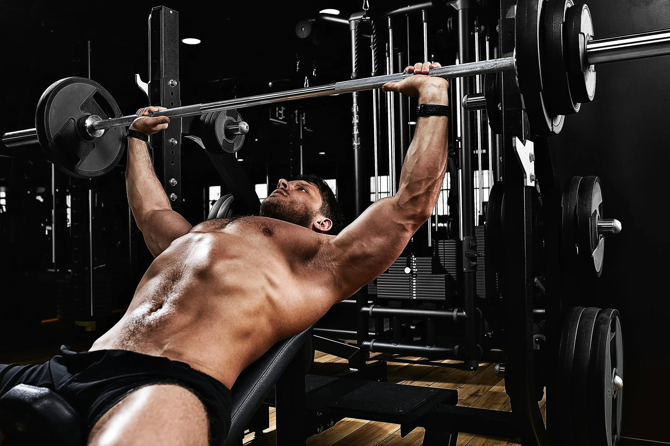 Handsome,Young,Man,Doing,Bench,Press,Workout,In,Gym,,Fitness — Koleni Health, Houston TX