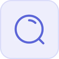 Magnifying glass icon – second opinion