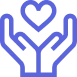 Hands holding a heart icon – geriatric psychiatry
