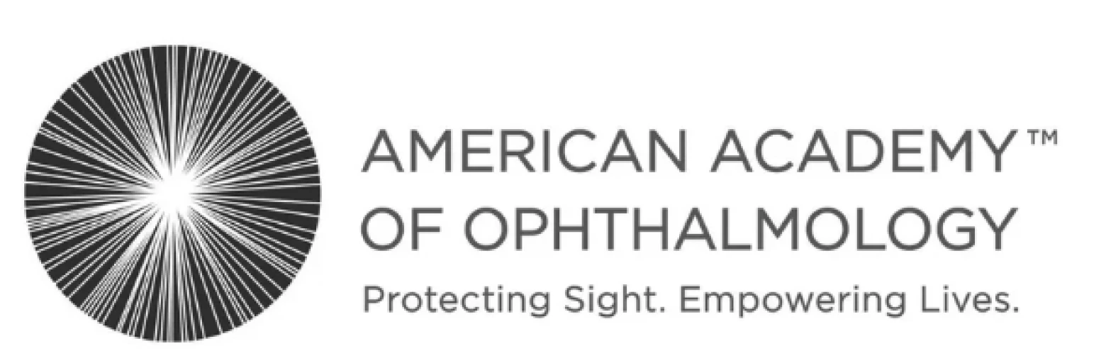 American Academy of Ophthalmology logo with tagline Protecting Sight. Empowering Lives.