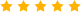 Five orange stars rating