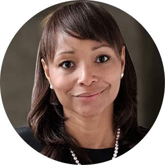 Leah Press, M.D. professional headshot wearing pearls