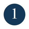 Number 1 in white text on dark blue circle