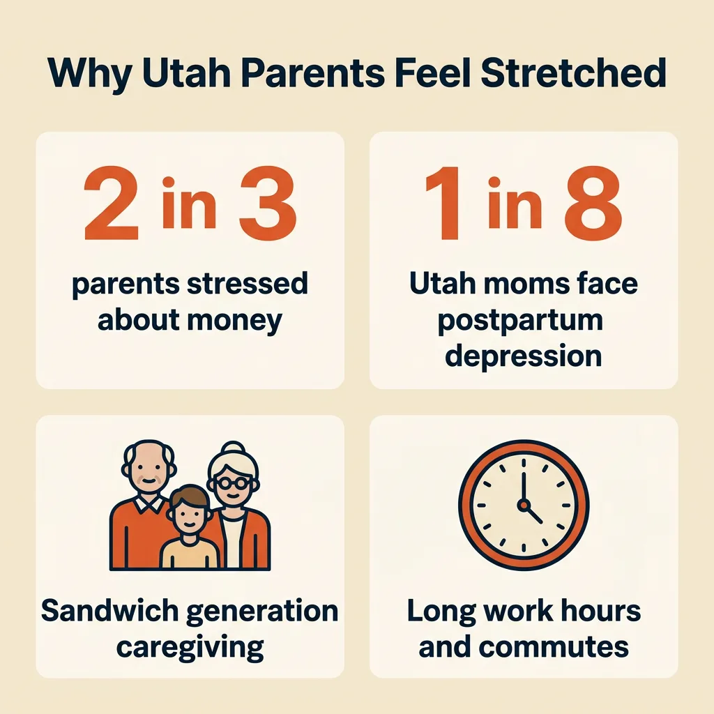 Why Utah Parents Feel Stretched: stats and stressors