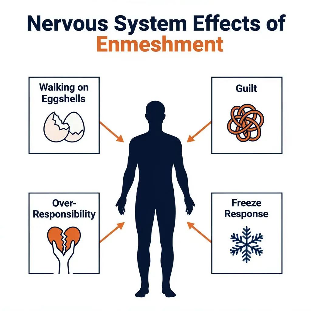 Nervous System Effects of Enmeshment: Walking on Eggshells, Guilt, Over-Responsibility, Freeze Response
