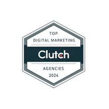 Clutch Top Digital Marketing Agencies 2024 badge