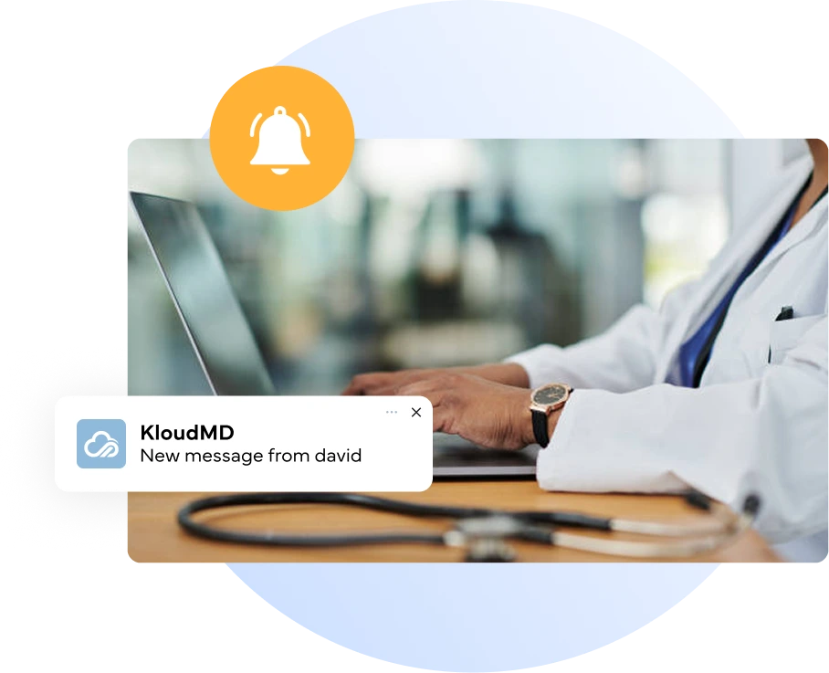 Private and Group Messages in Team Chat App for Medical Practices Banner