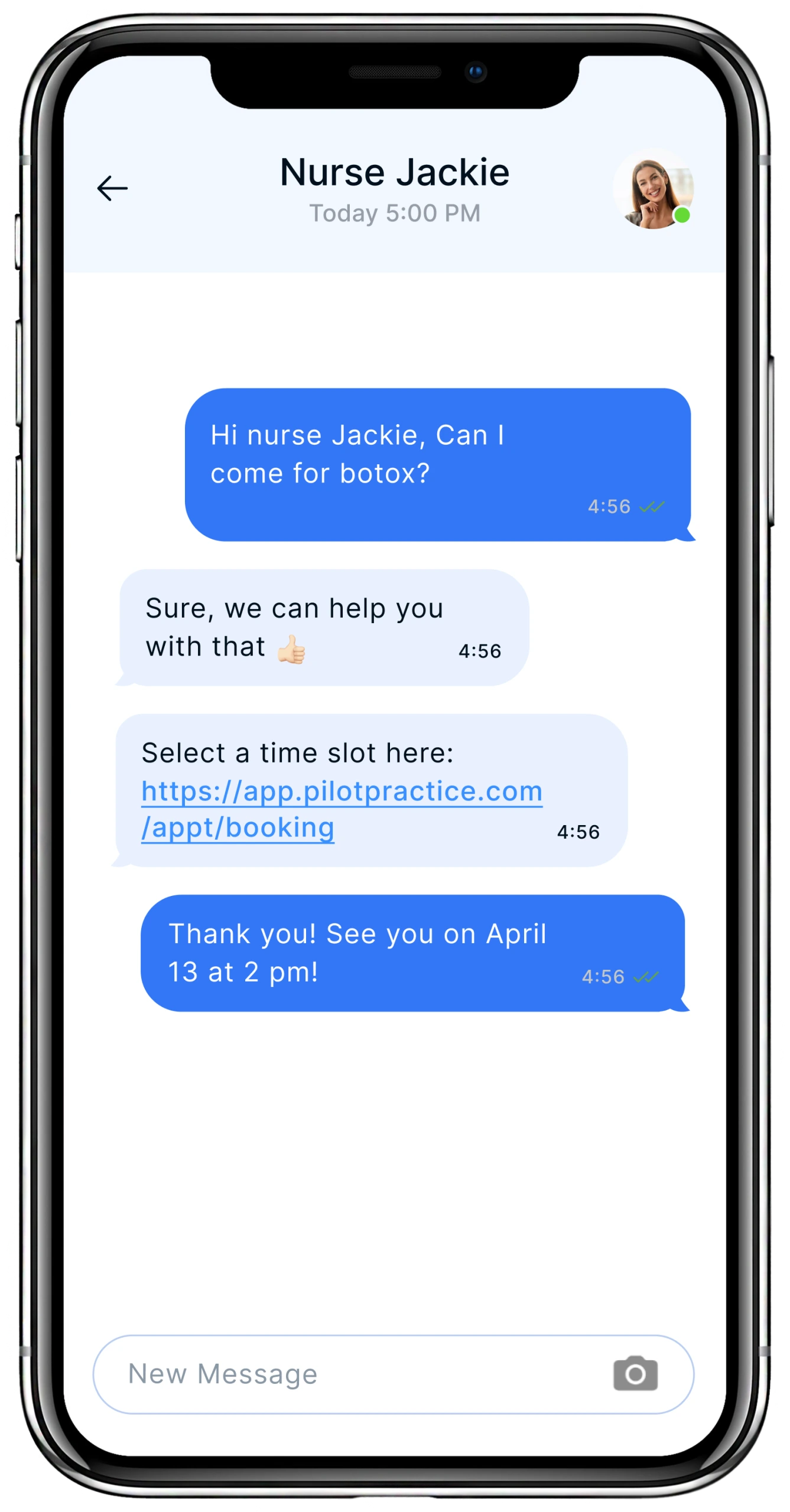 Medspa CRM Feature - Messaging Banner