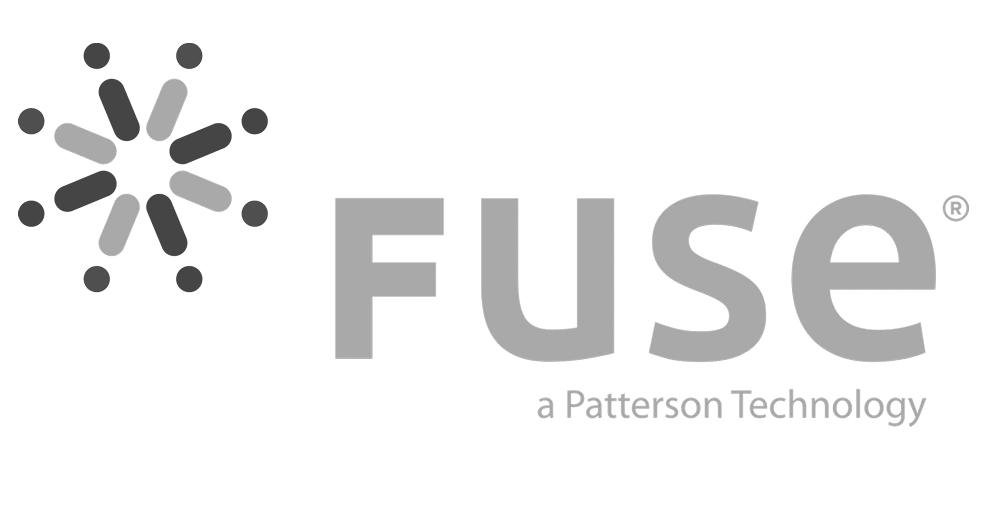 Fuse logo with tagline a Patterson Technology