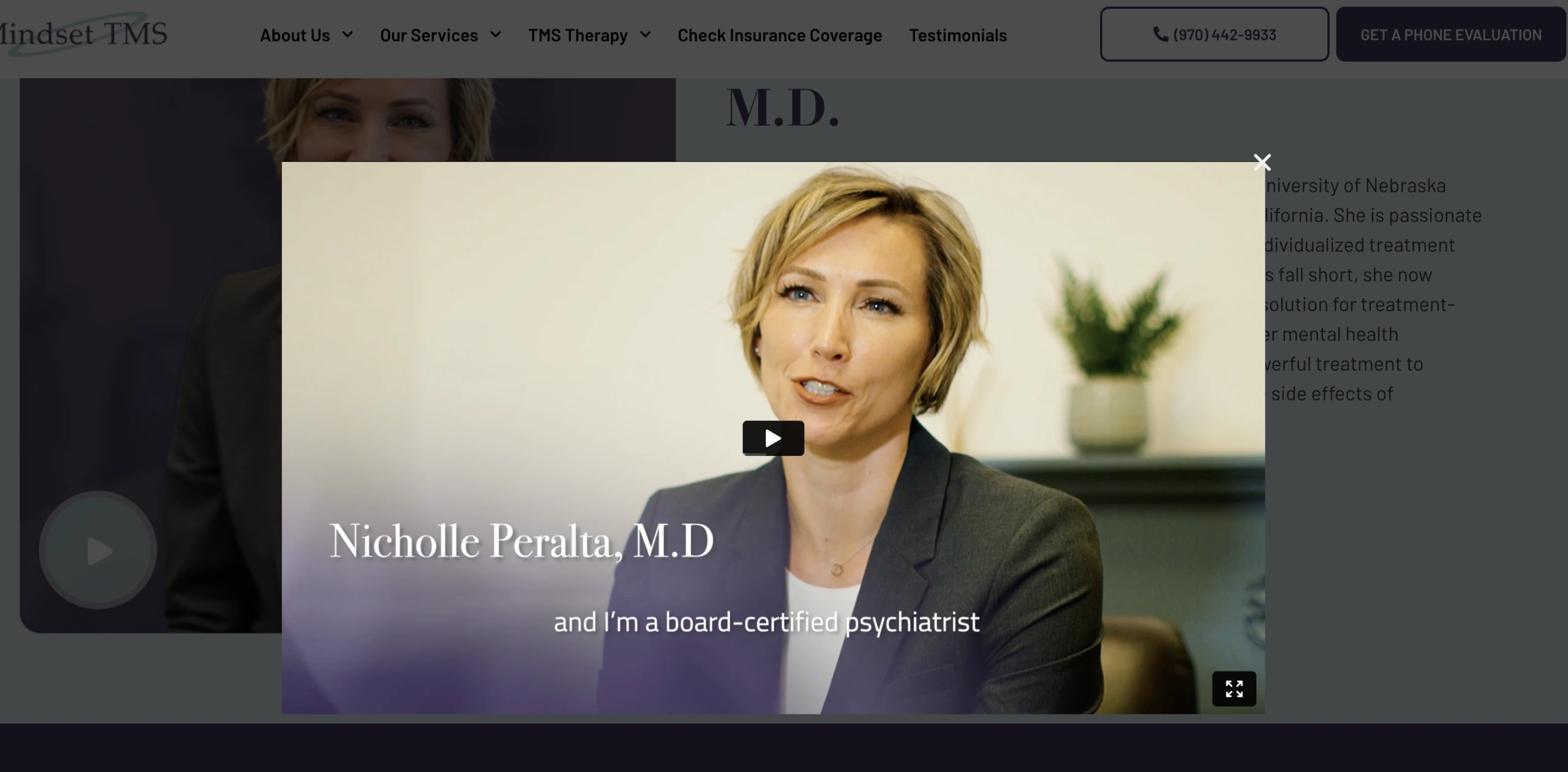 design for TMS website
