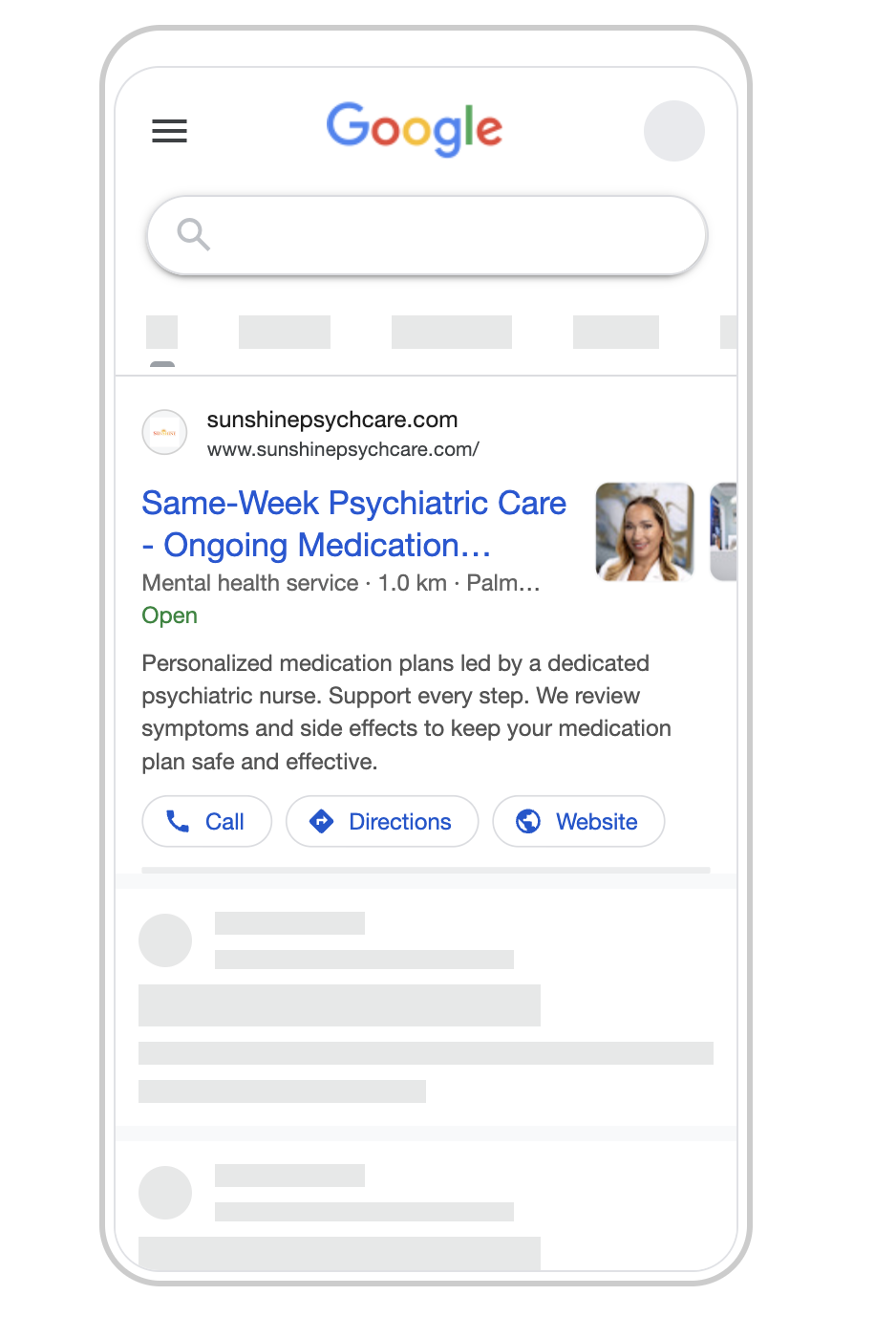 Example of an ad strategy for medication management