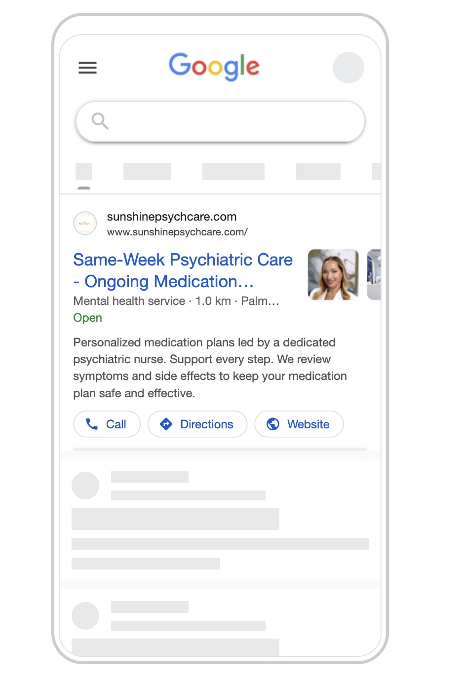 Example of an ad strategy for medication management