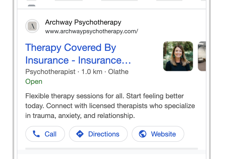 example of therapy marketing