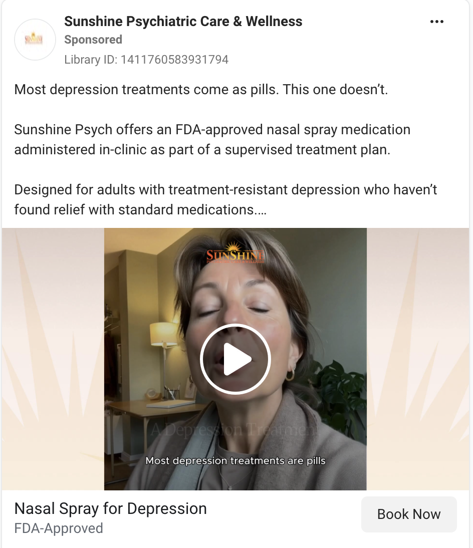 how to market spravato clinic