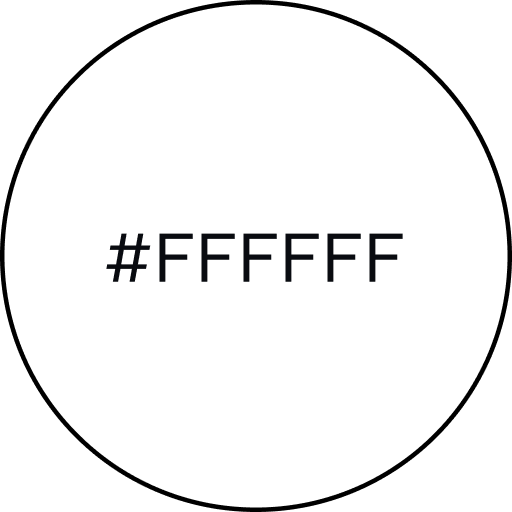 Circle with color code #FFFFFF