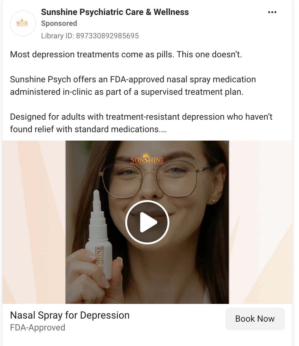Spravato google ad