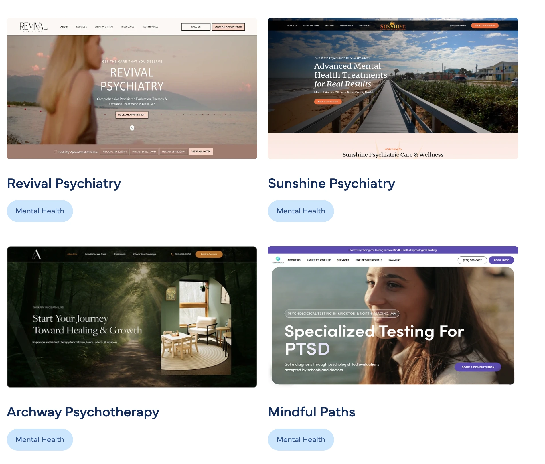 Pilotpractice Mental Health portfolio therapy meta ads