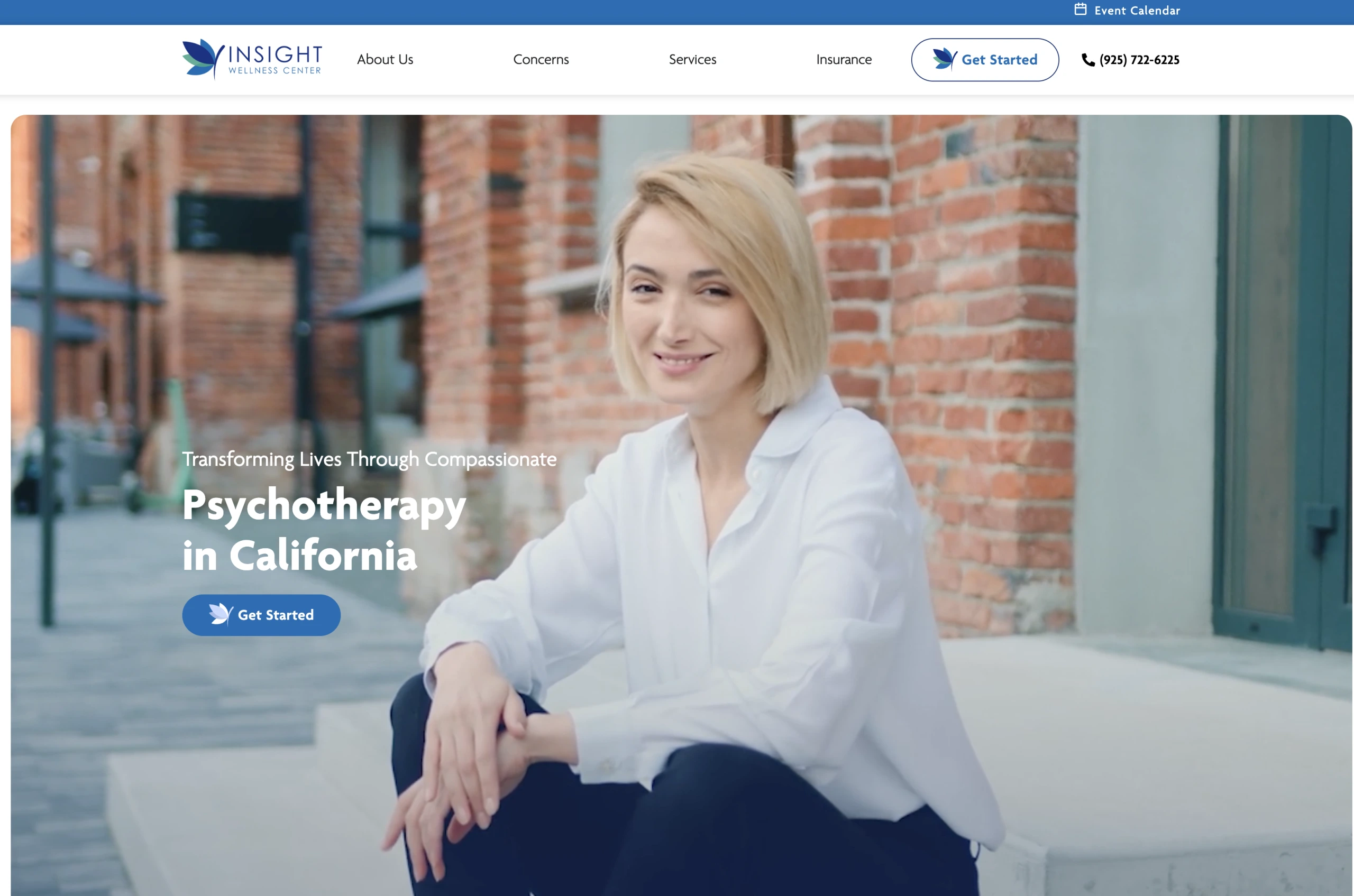 therapy group website design