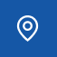 Location pin icon on blue background
