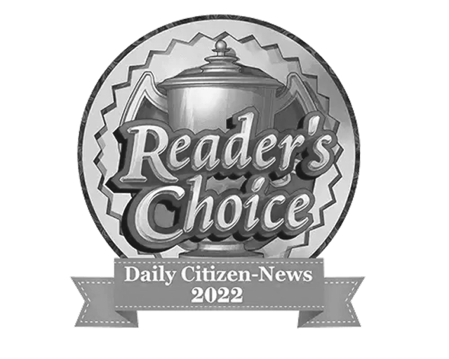 Reader's Choice Daily Citizen-News 2022 award seal
