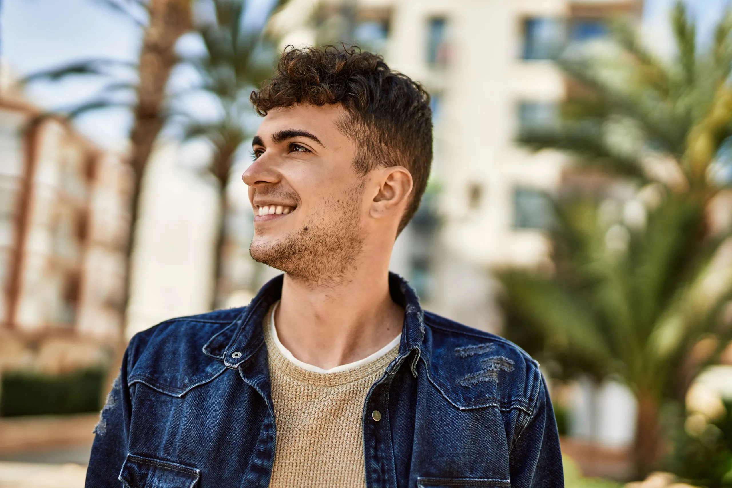 Smiling young man outdoors, representing therapy in San Bernardino, CA