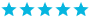 Five-star rating displayed in blue