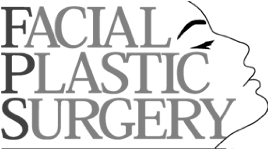 Facial Plastic Surgery logo with profile silhouette