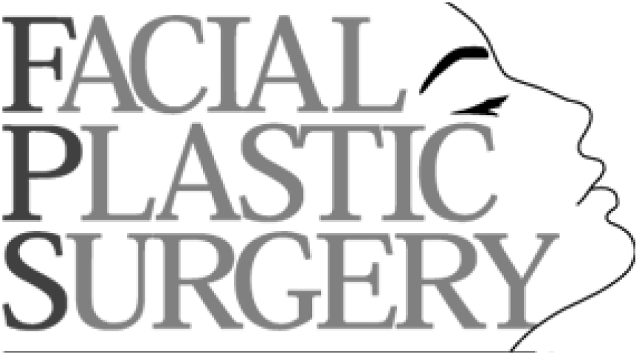 Facial Plastic Surgery logo with profile silhouette