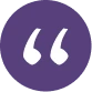 Testimonial quotation mark icon