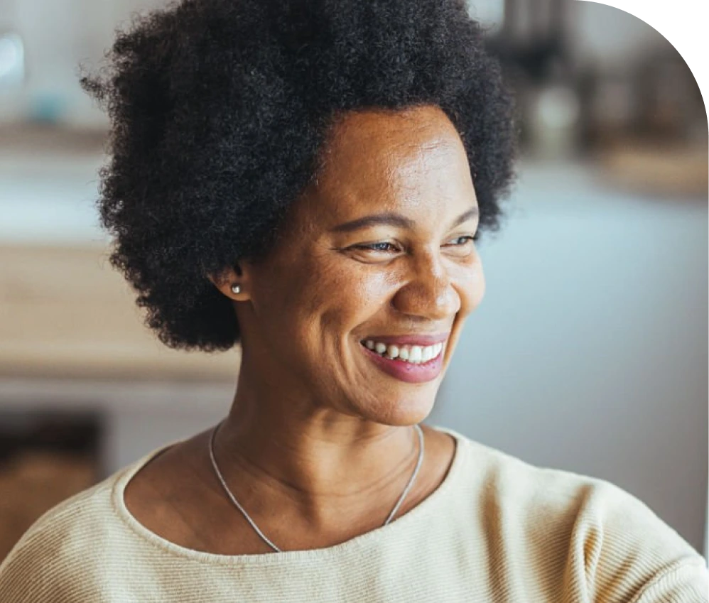 Smiling patient - genetic testing service at Restore Psychiatry and Wellness